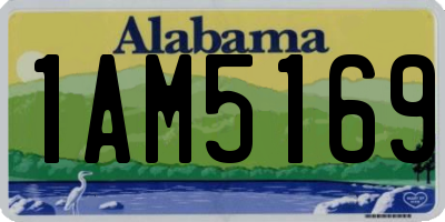 AL license plate 1AM5169