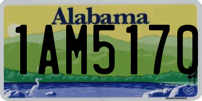 AL license plate 1AM5170