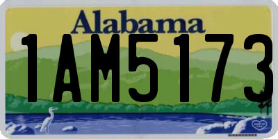 AL license plate 1AM5173