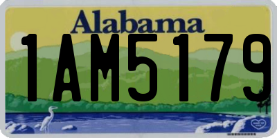 AL license plate 1AM5179