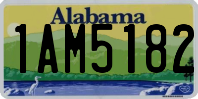 AL license plate 1AM5182