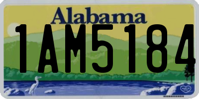 AL license plate 1AM5184