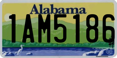 AL license plate 1AM5186