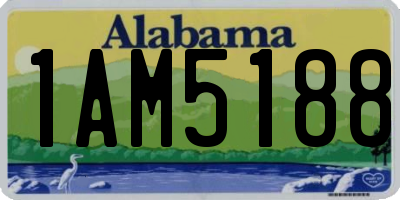 AL license plate 1AM5188