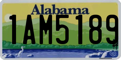AL license plate 1AM5189