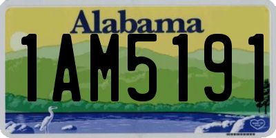 AL license plate 1AM5191