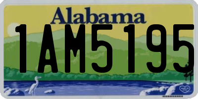 AL license plate 1AM5195