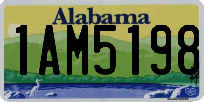 AL license plate 1AM5198