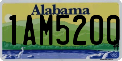 AL license plate 1AM5200