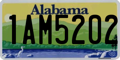 AL license plate 1AM5202