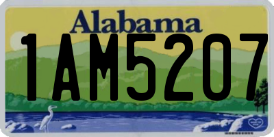 AL license plate 1AM5207
