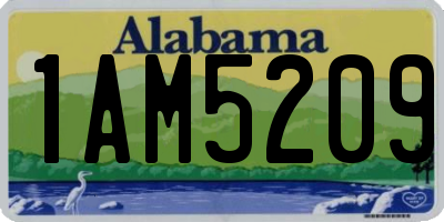 AL license plate 1AM5209