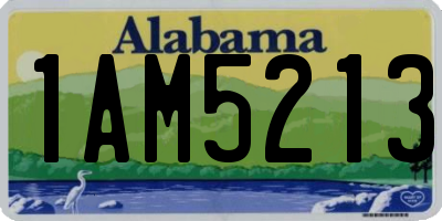 AL license plate 1AM5213