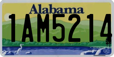 AL license plate 1AM5214