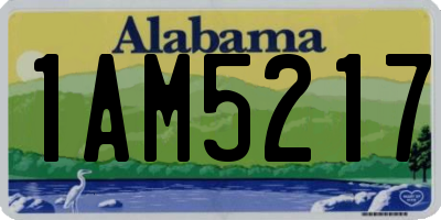 AL license plate 1AM5217