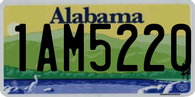 AL license plate 1AM5220