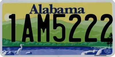AL license plate 1AM5222