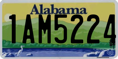 AL license plate 1AM5224