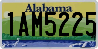 AL license plate 1AM5225