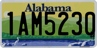 AL license plate 1AM5230
