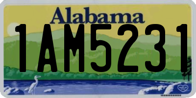 AL license plate 1AM5231