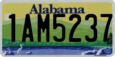 AL license plate 1AM5237