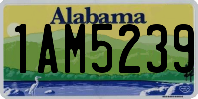 AL license plate 1AM5239