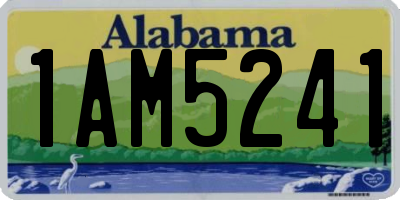 AL license plate 1AM5241