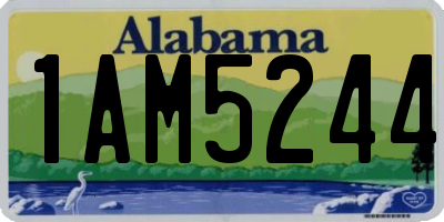 AL license plate 1AM5244