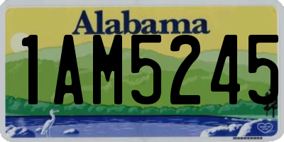 AL license plate 1AM5245