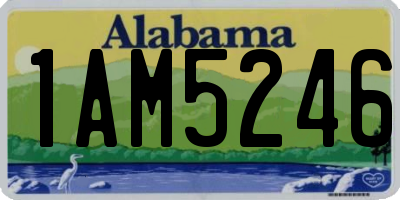 AL license plate 1AM5246