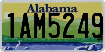 AL license plate 1AM5249