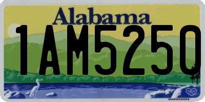 AL license plate 1AM5250
