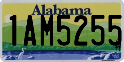 AL license plate 1AM5255