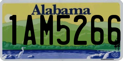 AL license plate 1AM5266