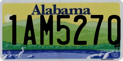 AL license plate 1AM5270