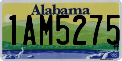 AL license plate 1AM5275