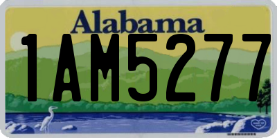 AL license plate 1AM5277