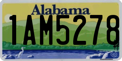 AL license plate 1AM5278