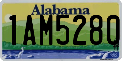 AL license plate 1AM5280