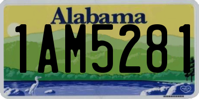 AL license plate 1AM5281