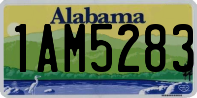 AL license plate 1AM5283