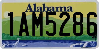 AL license plate 1AM5286