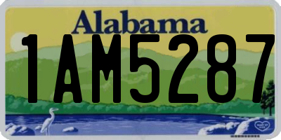 AL license plate 1AM5287