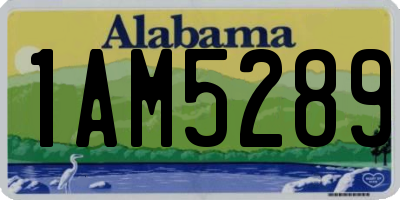 AL license plate 1AM5289