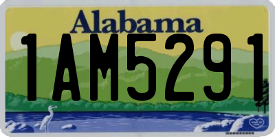 AL license plate 1AM5291