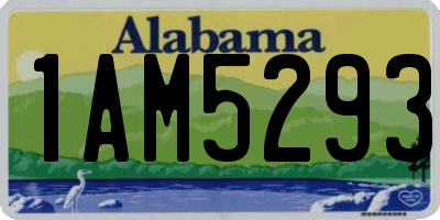 AL license plate 1AM5293