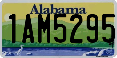 AL license plate 1AM5295