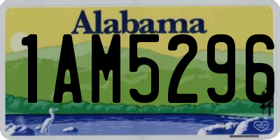 AL license plate 1AM5296