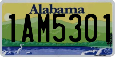 AL license plate 1AM5301